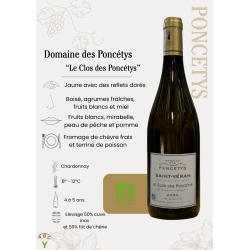 Saint-Véran Le Clos des Poncétys Domaine des Poncétys